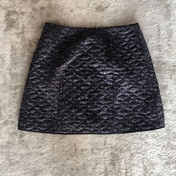 NWT Rebecca Taylor quilted pattern mini skirt - Picture 4 of 5